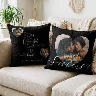 Coussin Soeurs du coeur connecté au coeur   Photos de Soeu