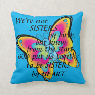 COUSSIN "SOEURS JET PILLOW&BUTTERFLIES DE COEUR"