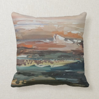 Coussin Sofa de peinture de paysage marin d'art abstrait