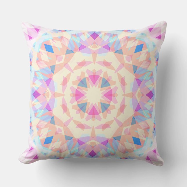 Coussin Soft Baby Rose Bleu Magic Star Été Nursery (Recto)