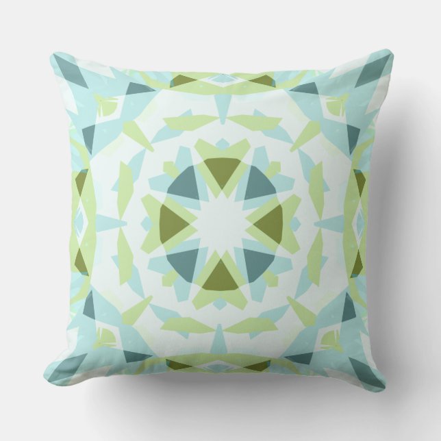 Coussin Soft Blue Green Magic Star Summer Baby Nursery (Recto)