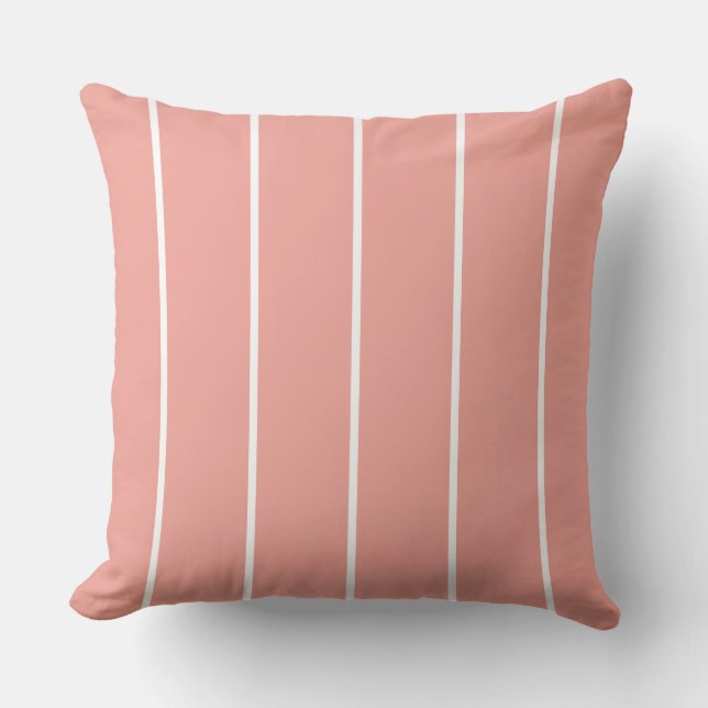 Coussin Soft Color Vertical Stripe Pattern Design (Recto)