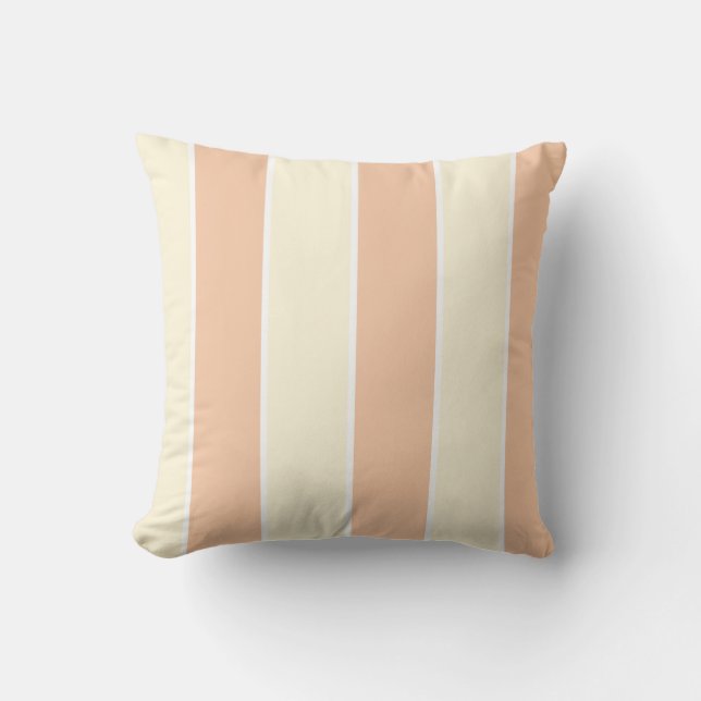 Coussin Soft Color Vertical Stripe Pattern Design (Recto)