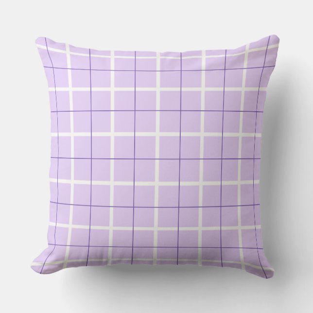 Coussin Soft Color Vertical Stripe Pattern Point Design (Recto)