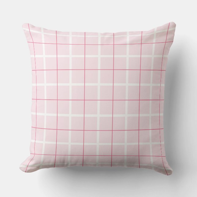 Coussin Soft Color Vertical Stripe Pattern Point Design (Recto)