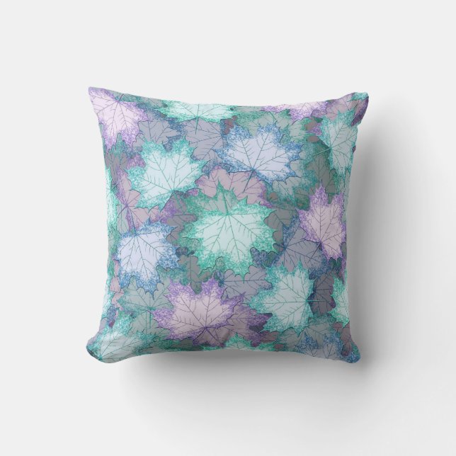 Coussin Soft Pastel Feuilles (Recto)