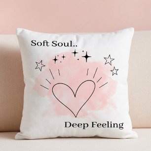 Coussin « Soft Soul Throw » – Texte personnalisabl