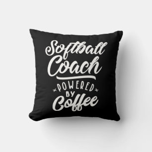 Coussin Softball Coach Titre du poste Cadeau