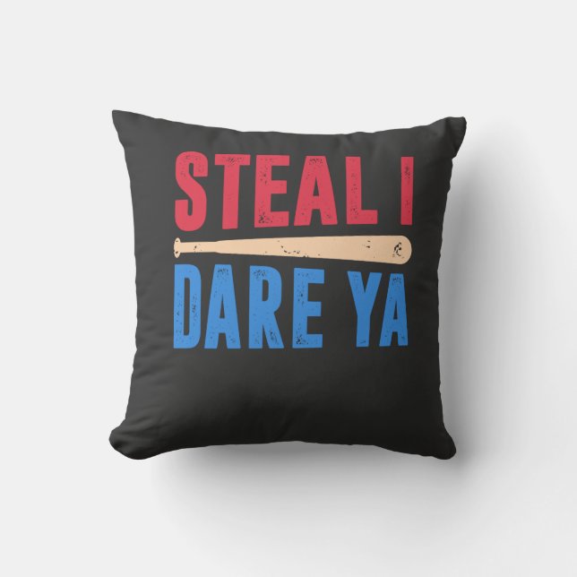 Coussin Softball - Je te défie de voler (Recto)