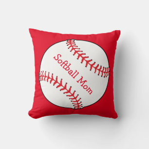 Coussin Softball Maman Carré Jeu d'oreiller