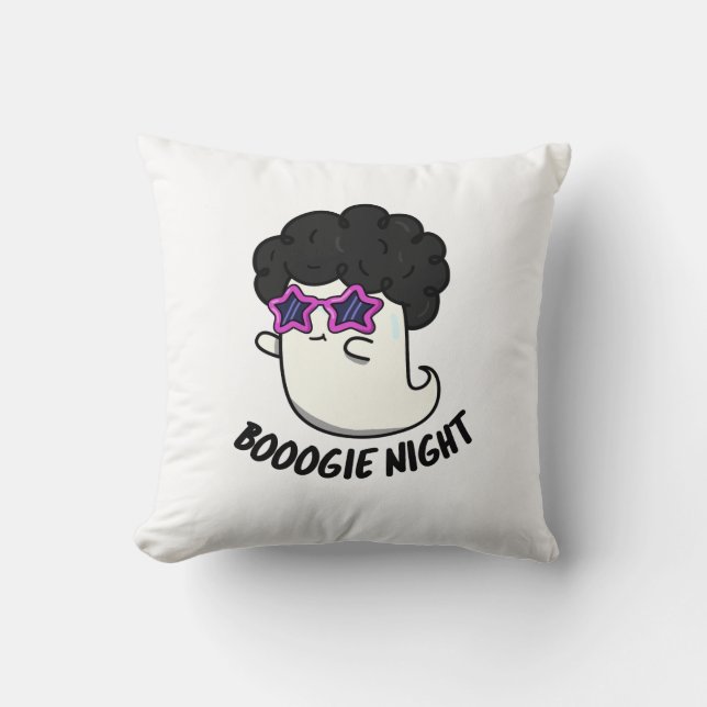 Coussin Soirée Boogie Drôle Halloween Ghost Pun (Recto)