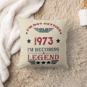 Coussin Soirée de 50 ans vintage personnalisée