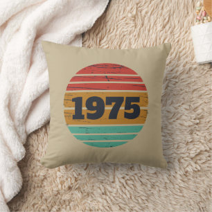 Coussin Soirée de 50 ans vintage personnalisée