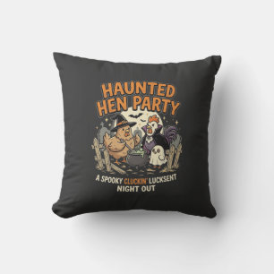 Coussin Soirée de Poule Hantée d'Halloween