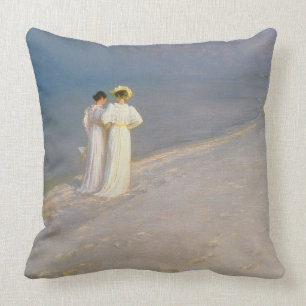 Coussin Soirée d'été sur la plage du sud de Skagen