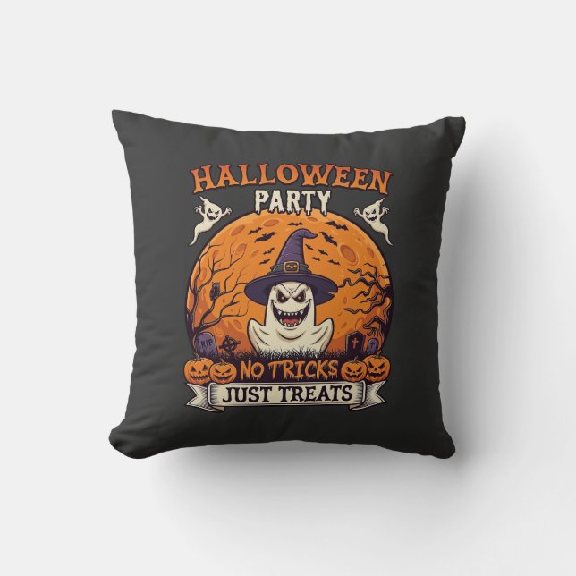 Coussin Soirée Halloween Pas de Farces Rien que des Friand (Recto)