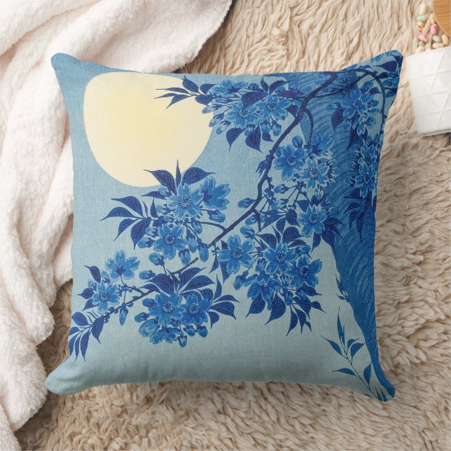 Coussin Soirée Lune Arbre Bleu Lune (Couverture)
