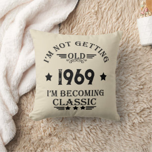 Coussin Soirée personnalisée vintage de 55 ans