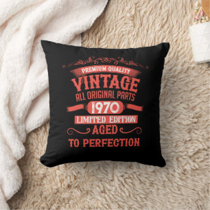 Coussin Soirée personnalisée vintage de 55 ans