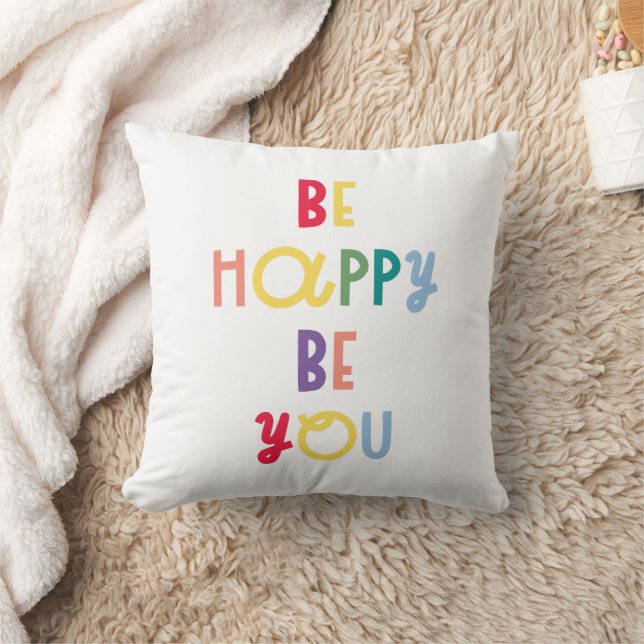 Coussin Sois Heureux Sois-Tu (Couverture)