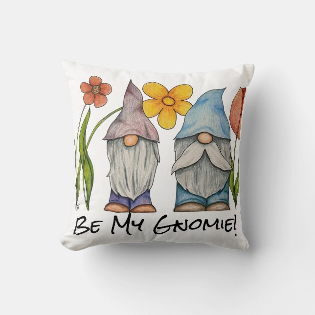 Coussin Sois Mon Gnomie (Recto)