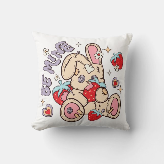 Coussin Sois mon lapin (Recto)