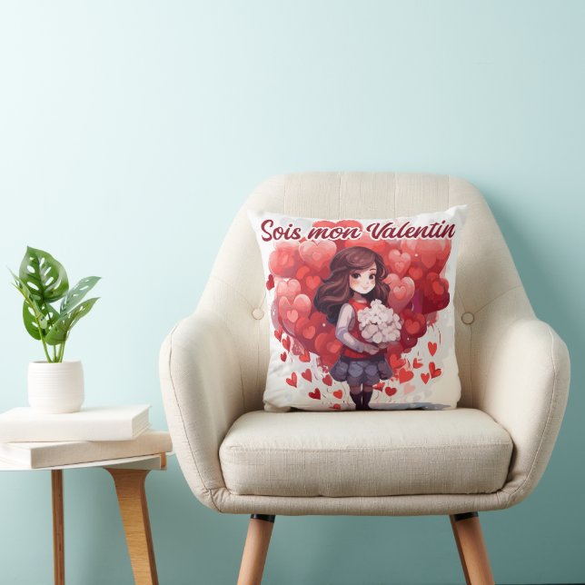 Coussin Sois mon Valentin (Chaise)