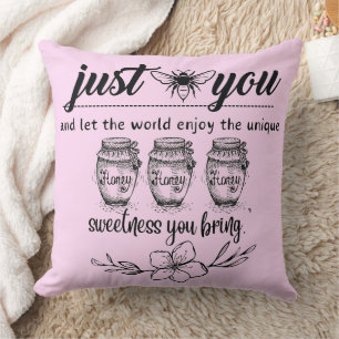 Coussin sois toi-même et laisse le monde profiter de ta do