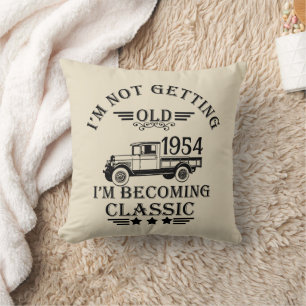 Coussin Soixante-dix ans vintages personnalisés 70e annive