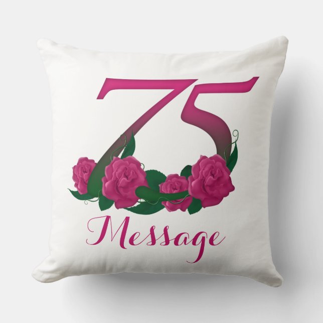 Coussin Soixante-quinzième carreau customisé 20" (Recto)