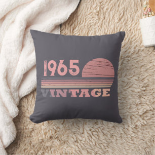Coussin Soixante vintage 60e anniversaire personnalisée