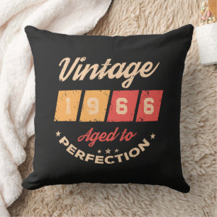 Coussin Soixantième anniversaire personnalisé vintage 60 a