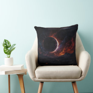 Coussin Solar Eclipse Chef-d'oeuvre cosmique Xzendor7 Art 