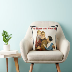 Coussin Soldat patriotique vintage pour le Victory Liberty
