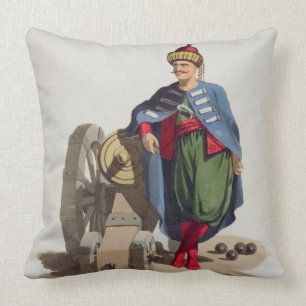Coussin Soldat turc, des 'costumes du divers national