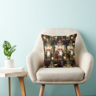 Coussin Soldats Casse-Noisette Dorés Noël