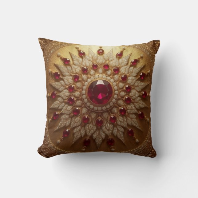 Coussin Soleil de rubis  (Recto)