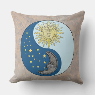 Coussin Soleil et Lune
