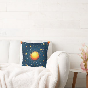 Coussin Soleil et Lune