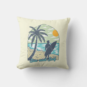 Coussin Soleil et Surf