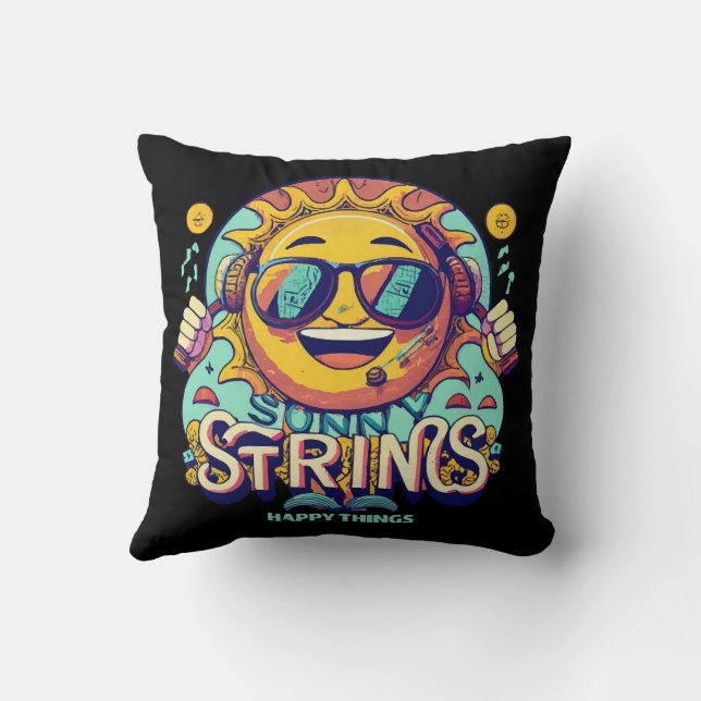 Coussin soleil hip hop (Verso)