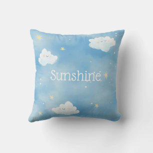 Coussin Soleil personnalisé et rêve nuageux Lancer l'oreil
