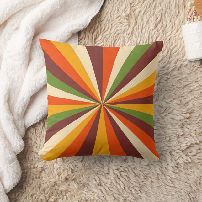Coussin Soleil Rétro Éclaté (Couverture)