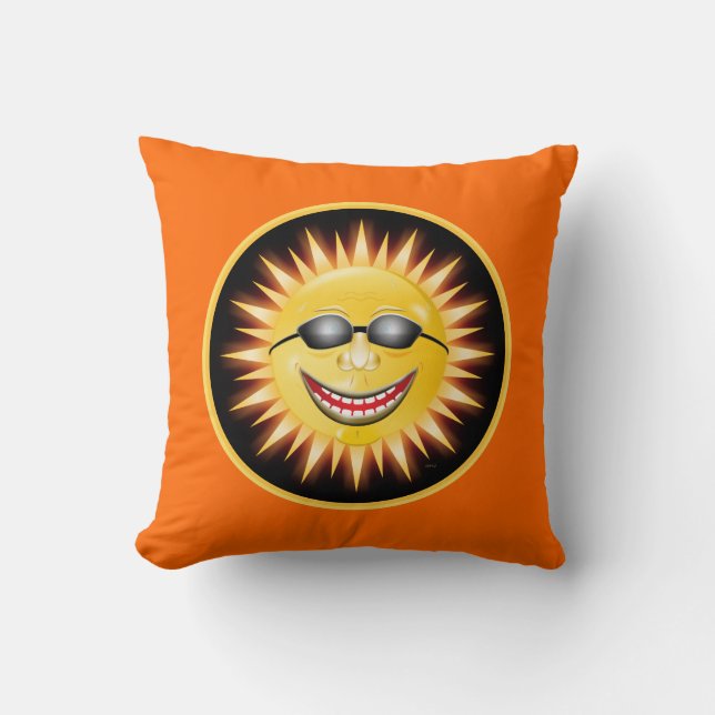 Coussin Soleil souriant (Recto)