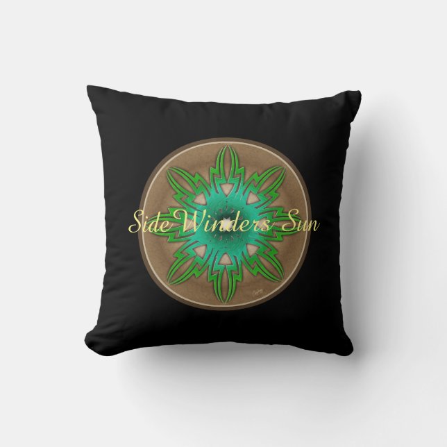 Coussin Soleil vert (Recto)