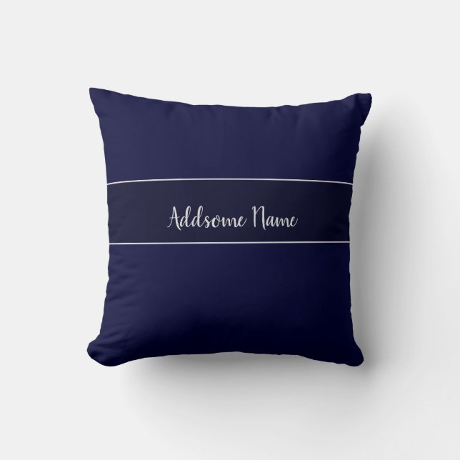 Coussin Solid color Navy Blue Modern Stylish (Recto)
