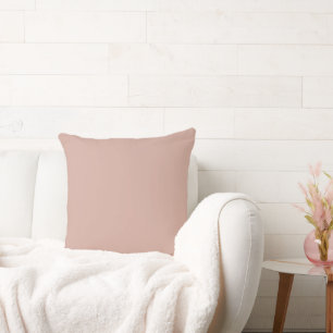 Coussin Solide couleur Boho foncé Blush