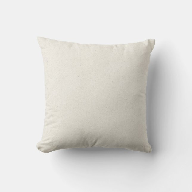 Coussin solide Ecru beige (Recto)