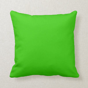 coussin solide Iris vert uni