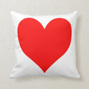 Coussin Solide Rouge Rouge mignon Coeur
